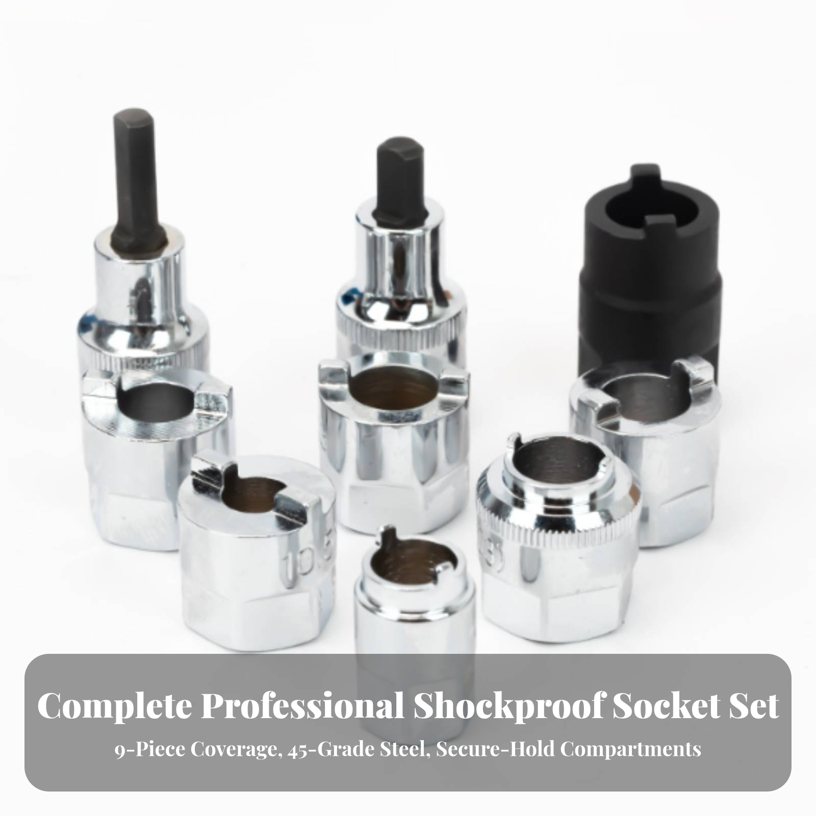 Kit de 8 douilles pour écrous  - Socket Set avis et prix