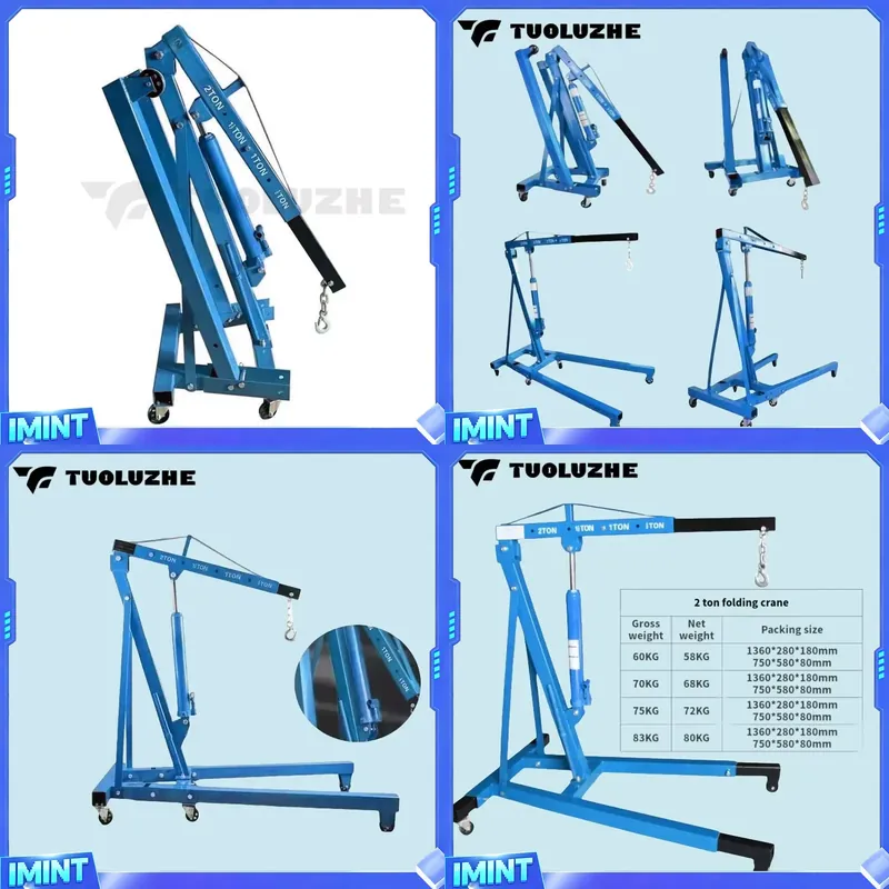 Grue hydraulique pliable bleue - Car Lift avis et prix